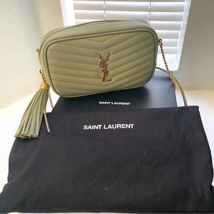 Ysl Saint Laurent Mini Lou Quilted Leather Crossbody Bag